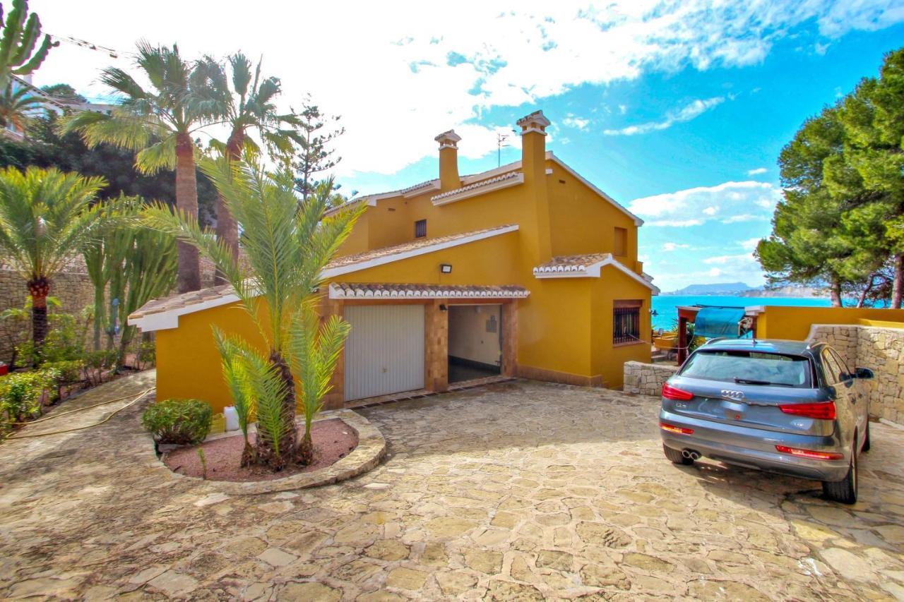 El Portet - Beachfront Holiday Home With Private Pool In Moraira Exterior foto